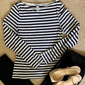 GUC H&M Black & White Striped Shirt